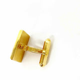 Christian Dior Metal Gold Tone Square Cuff Links - Article Consignment