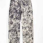 Kathryn Bowen Women's Gray Wide Leg Denim Splatter Size 2 Jeans - Article Consignment