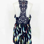 LUXMI Women's Navy/Pink Racerback Floral Size L Dress - Article Consignment