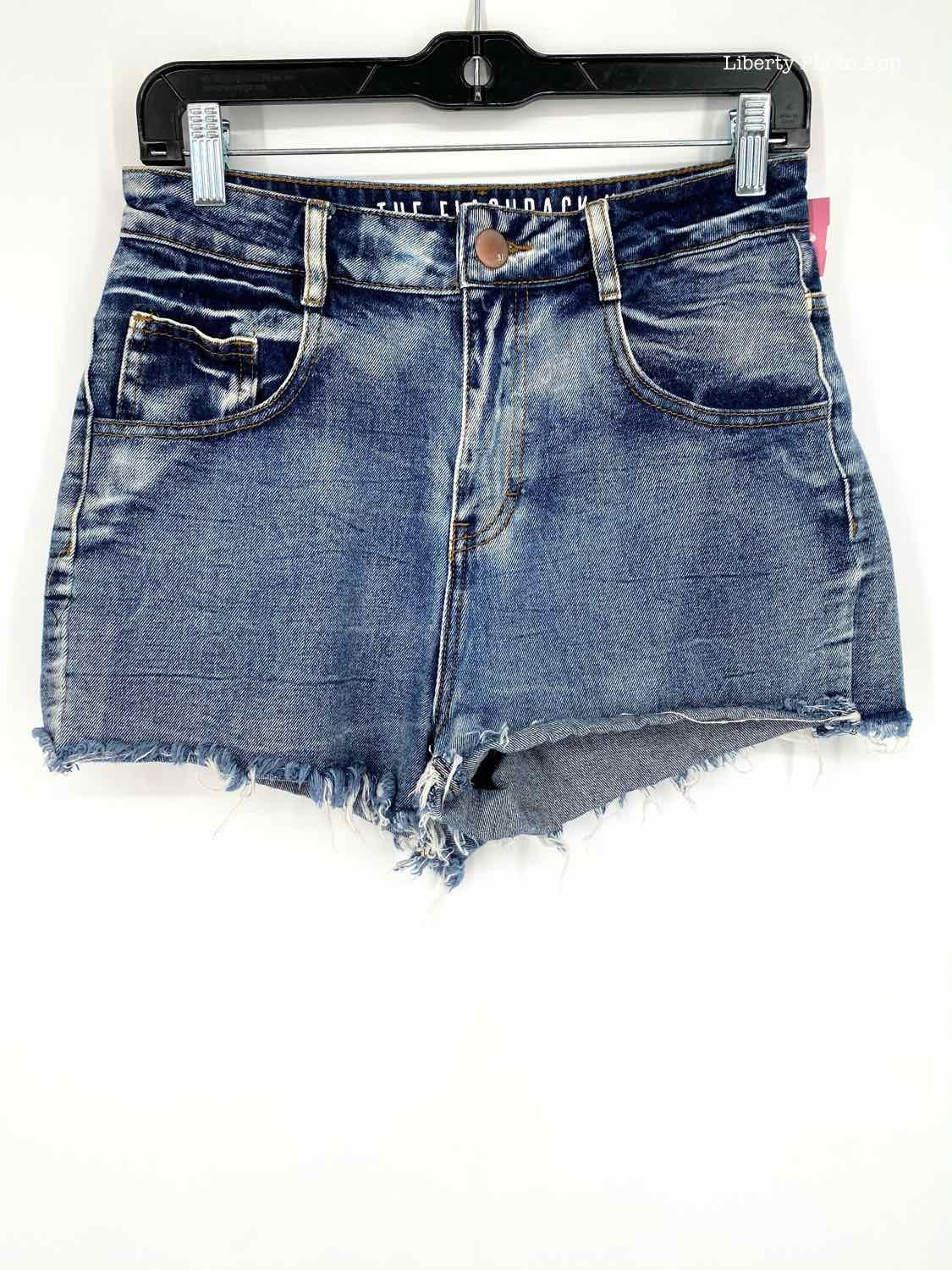 91 Denim Size 6 Blue Cotton Blend frayed Shorts - Article Consignment