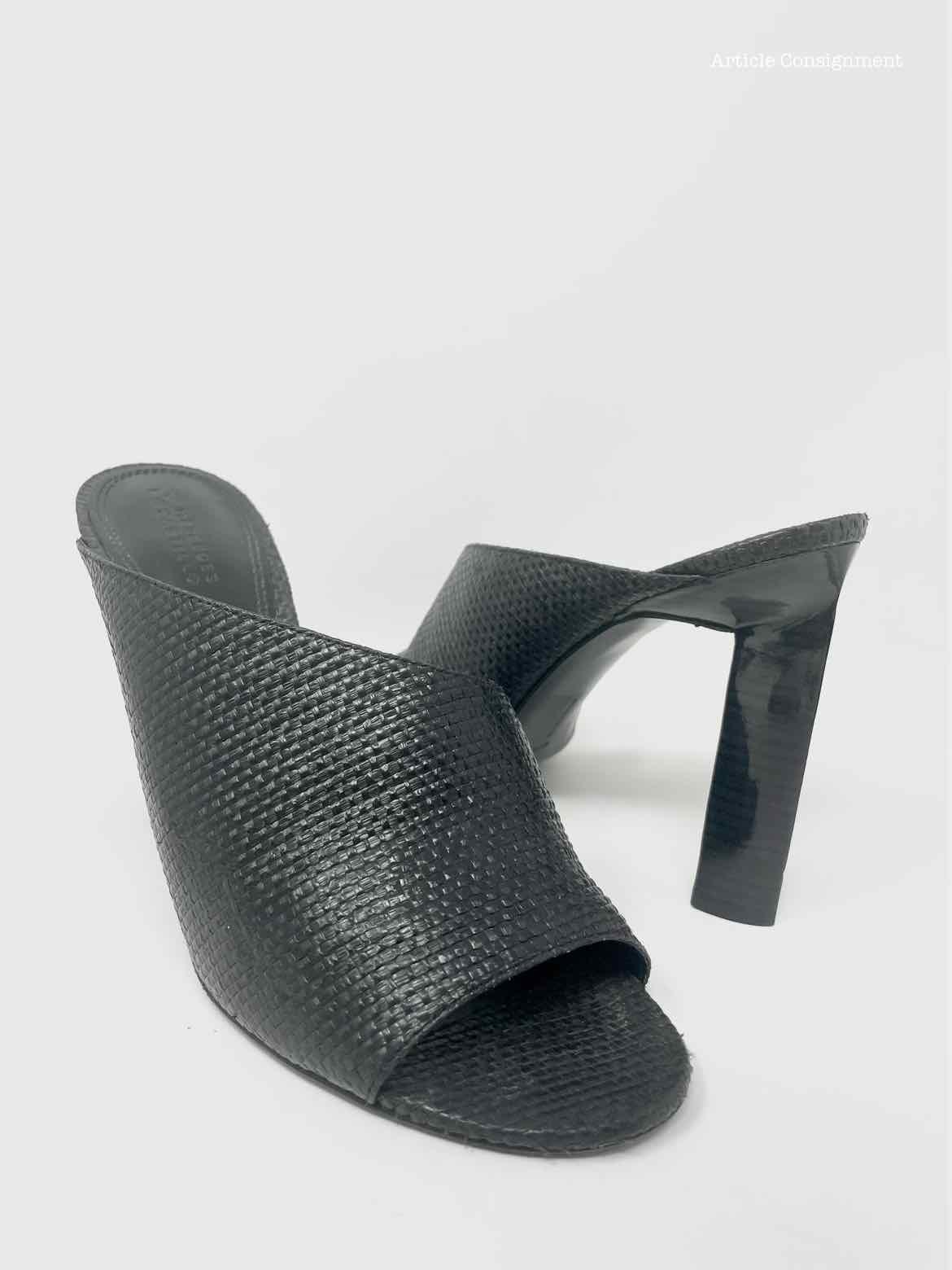 Mercedes Castillo Shoe Size 40/10 Black woven Sandals - Article Consignment