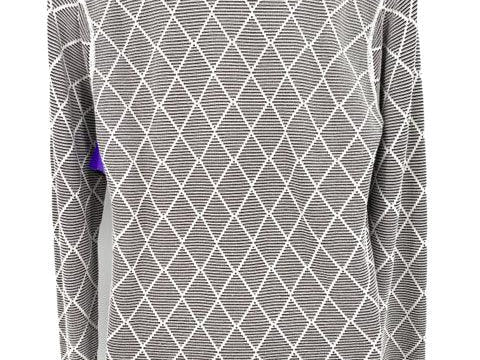 Armani Collezioni Size XL Black/Gray Plaid Sweater - Article Consignment