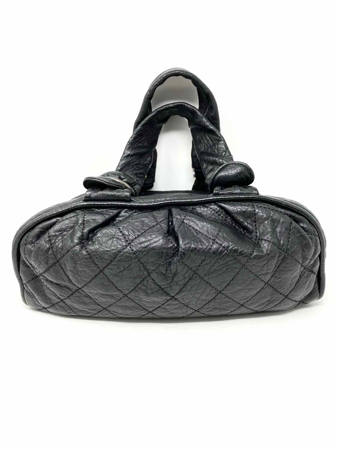 Chanel 2006/08 Soft Quilted Bowling Bag CC Zip Black Satchel