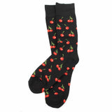 Parquet Men's Black Cherries Shoe Size 6-12.5 Socks - Article Consignment