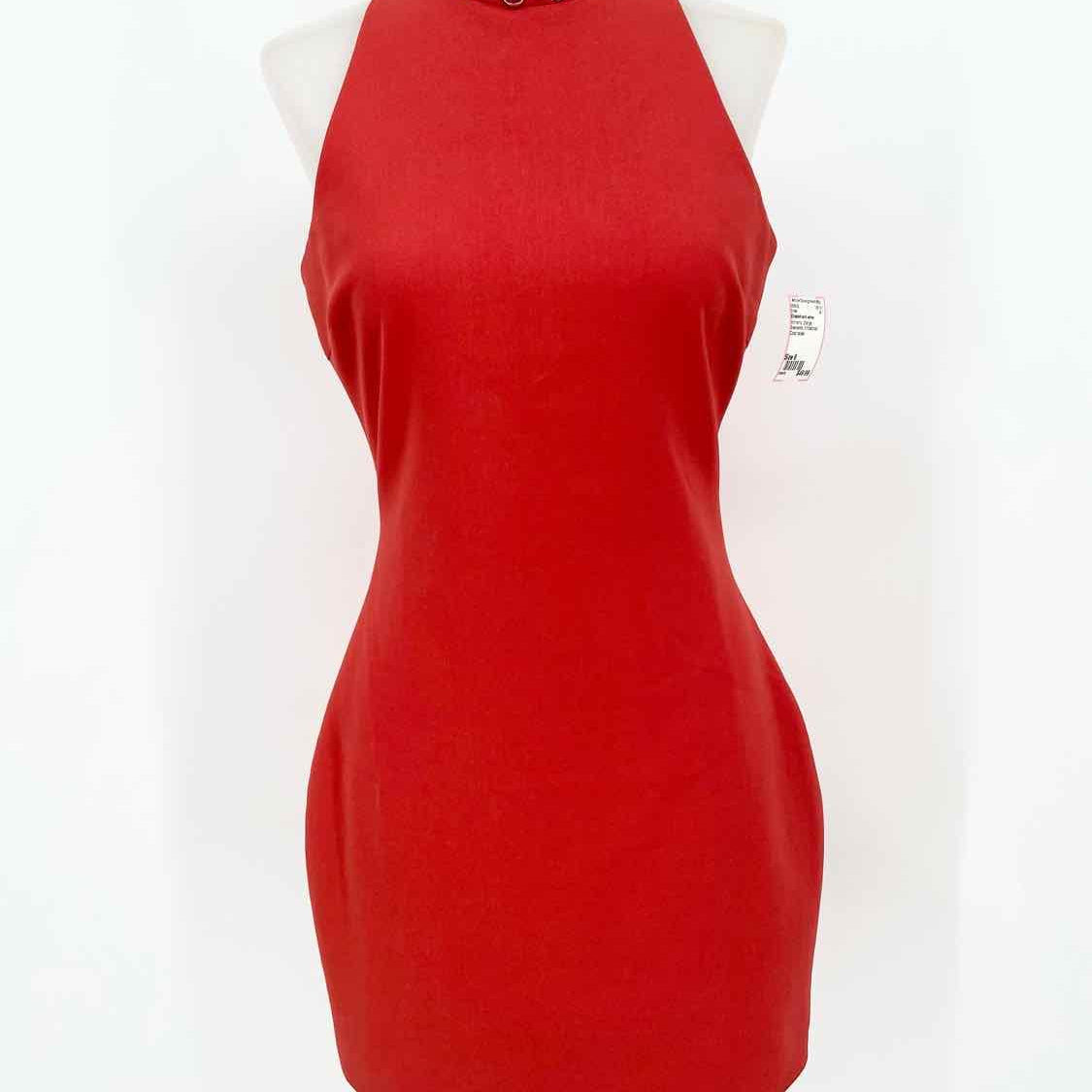 Elizabeth and James Women's Orange Sleeveless Embelished Size 6 Dress - Article Consignment