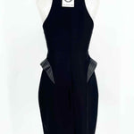 HALSTON HERITAGE Women's Black Sleeveless Cotton Blend Formal Size 2 Dress - Article Consignment