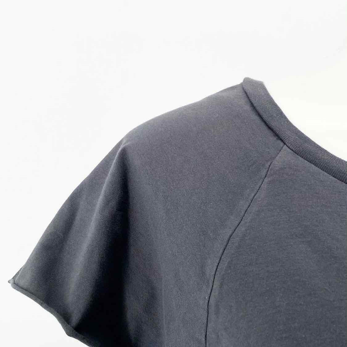 32 Swans Size L Dark Gray S/S Cotton Blend Tunic - Article Consignment