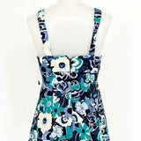 Nanette Lepore Size 4 Blue/Teal Silk Floral Sleeveless - Article Consignment