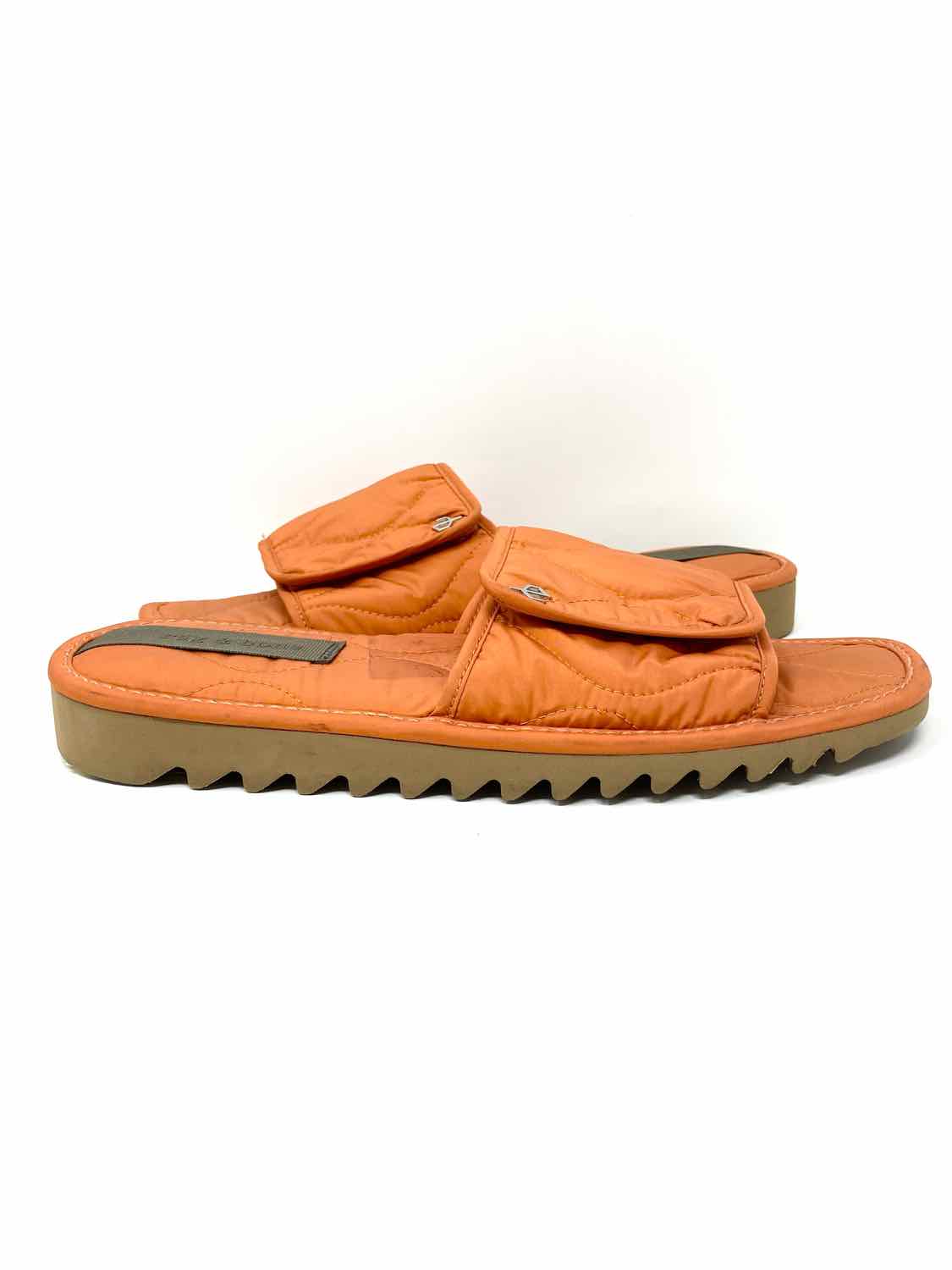 Rag Bone Chanclas acolchadas con velcro naranja para mujer