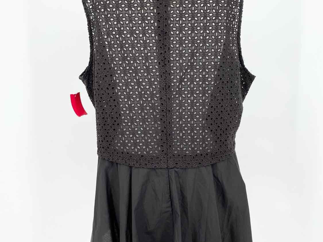 HD IN PARIS Women's Black Tank Eyelet Size XL Sleeveless - Article Consignment