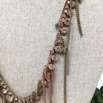 stella & dot Pink/Brown Necklace - Article Consignment