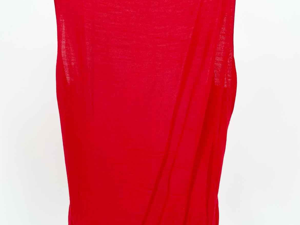 ST. JOHN Size L Red Tank Sleeveless - Article Consignment