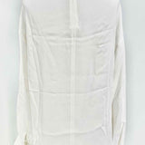 REISS Size 4 Ivory Crew-neck Viscose Long Sleeve - Article Consignment