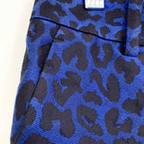 3.1 Phillip Lim Women's Blue/Black Size 4 Straight Animal Print Pants