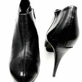 Tory Burch Women's Black Platform Leather Stiletto Size 10 Bootie - Article Consignment