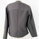 Worth Women's Brown/Black Blotches Polyester Blend Neoprene Size S Jacket - Article Consignment