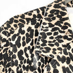 Notes du Nord Women's Beige/Black Short Sleeve Animal Print Size 38/2 Jump Suit - Article Consignment