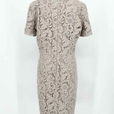 Burberry London Women's Beige sheath Lace Size 10 Dress - Article Consignment