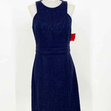 Rebecca Taylor Women's Navy sheath Lace Size 4 Dress - Article Consignment