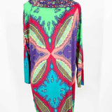 ETRO Women's Multi-Color Turkish Italy Size 48/L Viscose Blend Dress - Article Consignment