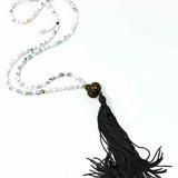 Tassel Howlite Beaded Long Necklace - Article Consignment