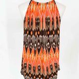 Joie Women's Orange/Brown Tank Tribal Size M Sleeveless - Article Consignment