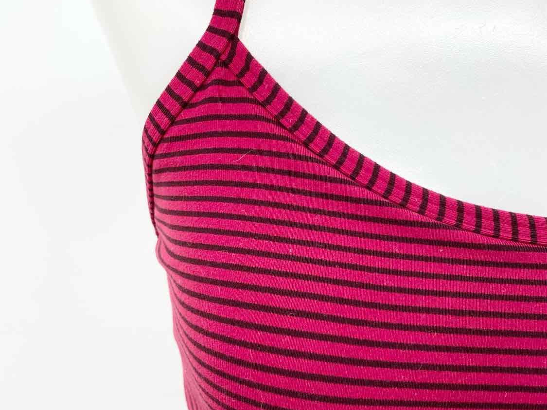Lululemon Women's Raspberry Tank Stripe Size 6 Sleeveless - Article Consignment