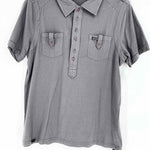 Size L Full Circle Gray Polo - Article Consignment