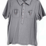 Size L Full Circle Gray Polo - Article Consignment