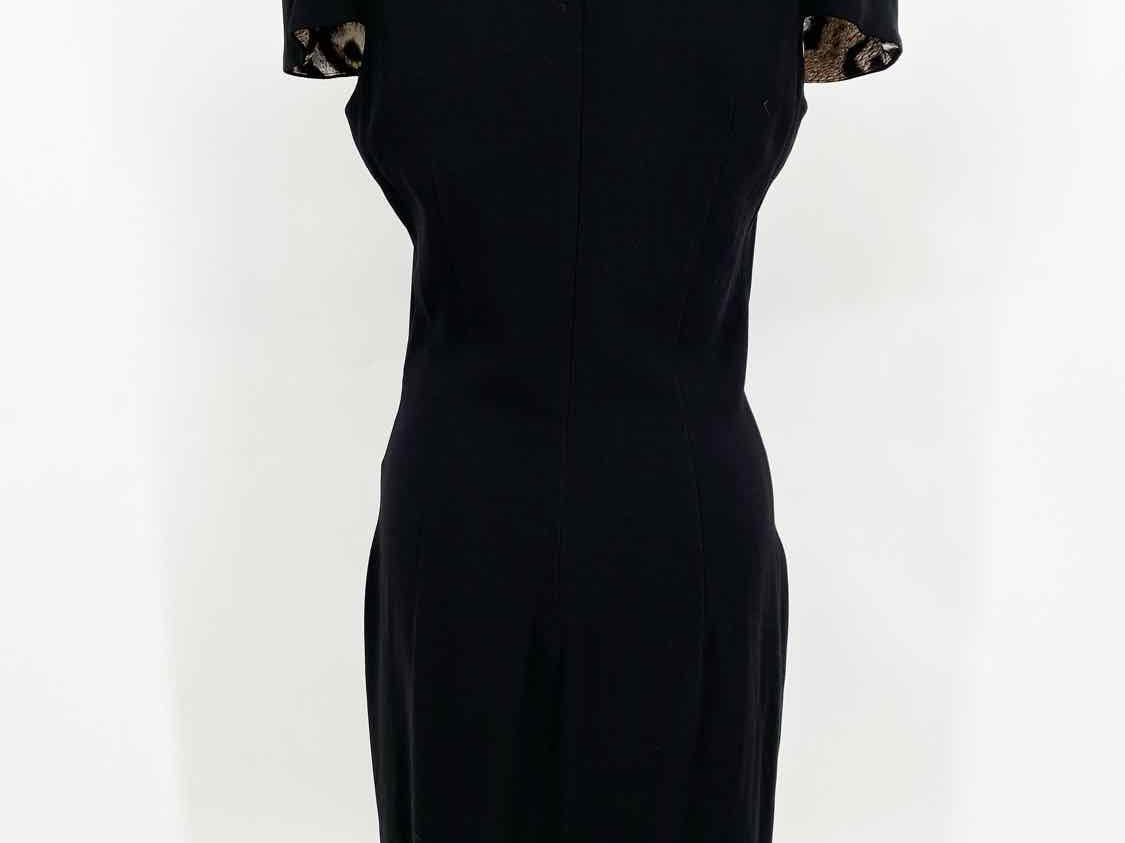 JUST cavalli Women's Black Fitted Studded Size 42/6 Dress - Article Consignment