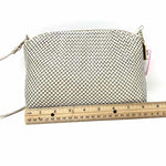 Whiting&Davis Leather Trim Cream Mesh Shoulder Bag - Article Consignment