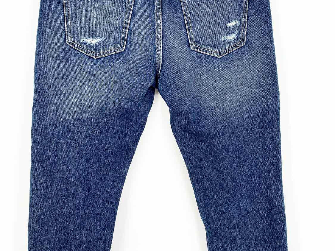 Current / Elliott Women's Blue Straight Distressed boyfriend Size 27/4 Jeans - Article Consignment
