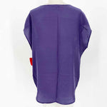 Cabi Women's Purple/Gray Drop Shoulder Silk Stars Size S Sleeveless - Article Consignment