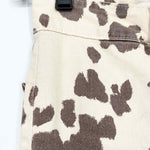 ZARA Women's Cream/Gray Boot Cut Denim Cow Size 2 High Waisted Jeans - Article Consignment