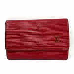 Authentic LOUIS VUITTON Red Epi Leather Key Holder 