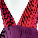 ark & co. Size M Red/Purple Sleeveless Polyester Blend Print Dress - Article Consignment
