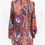 Bebe Women's Multi-Color Open Sleeve Embelished Size XS Long Sleeve - Article Consignment