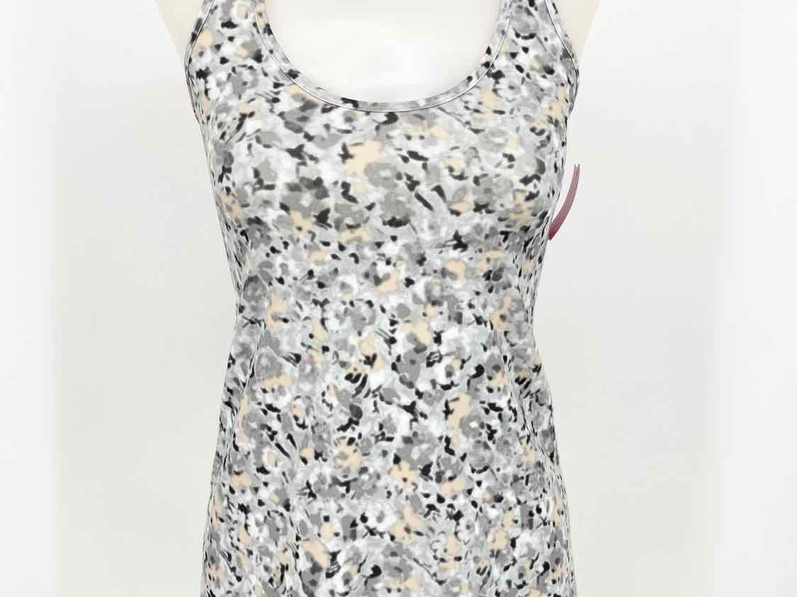 Lululemon Women's Gray Print Tank Abstract Size 6 Sleeveless - Article Consignment