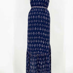 Joie Women's Navy Print High Neck Abstract Size S Dress - Article Consignment