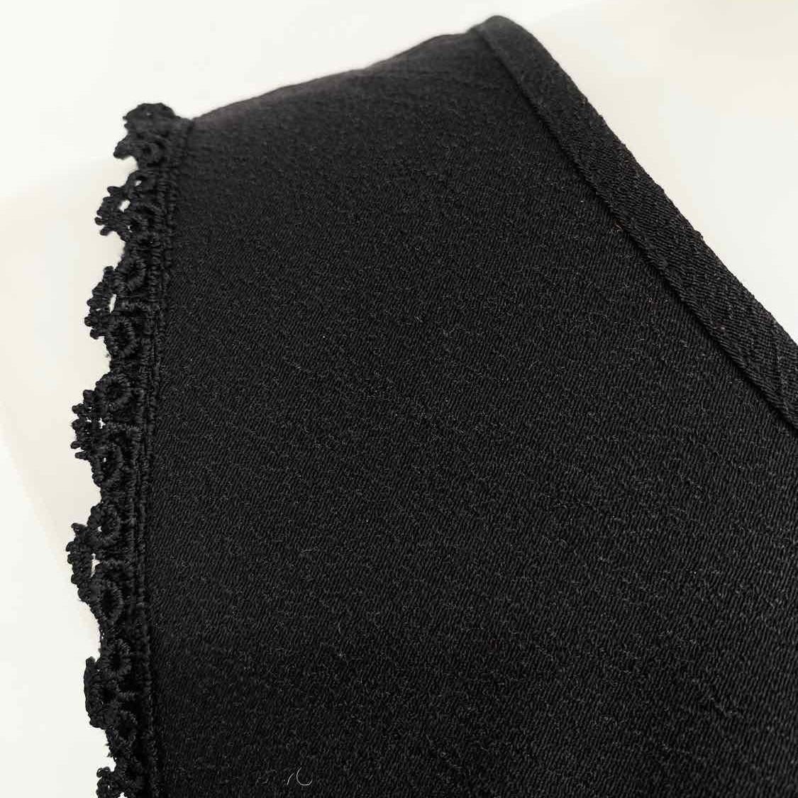 For Love & Lemons Women's Black Size S Flowy Scalloped Sleeveless