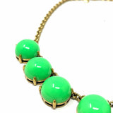 J Crew Gold/Green Statement Necklace - Article Consignment
