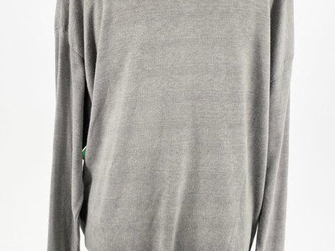 Scandal Gray Silk Size M Knit Top - Article Consignment