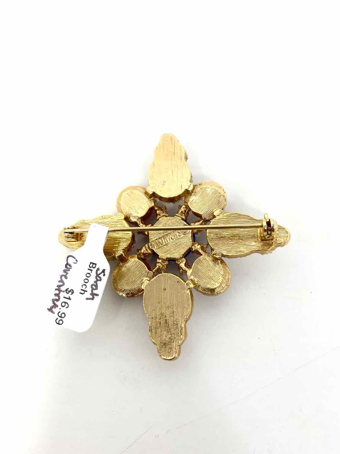 SARAH COVENTRY Red/White/Blue Brooch - Article Consignment