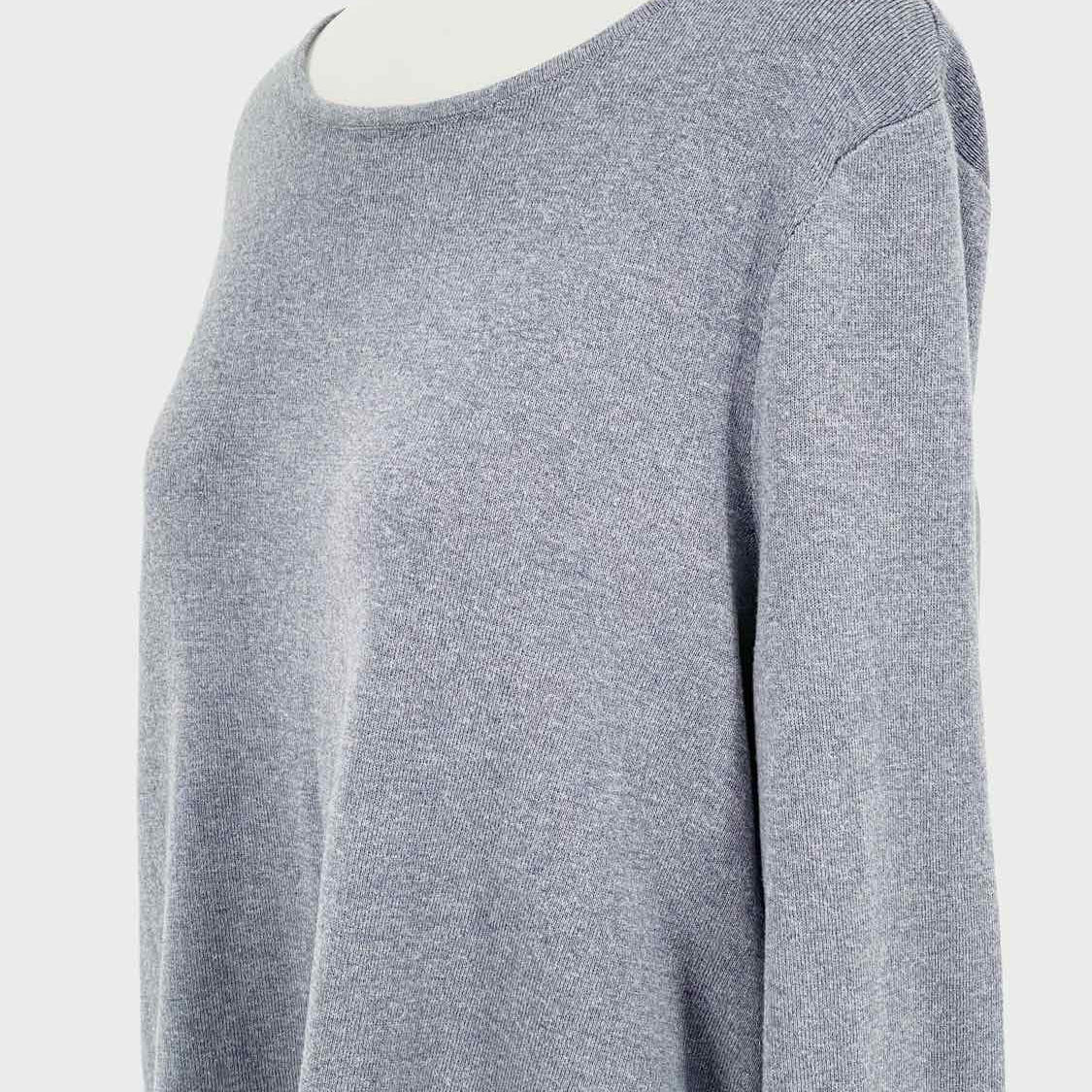 Nic + Zoe Size L Steel Blue Long Sleeve - Article Consignment