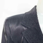 Alex Evenings Women's Black Blazer Polyester Beaded Size 12 Jacket - Article Consignment