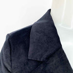 Halogen Women's Black Blazer Velvet Size L Jacket - Article Consignment