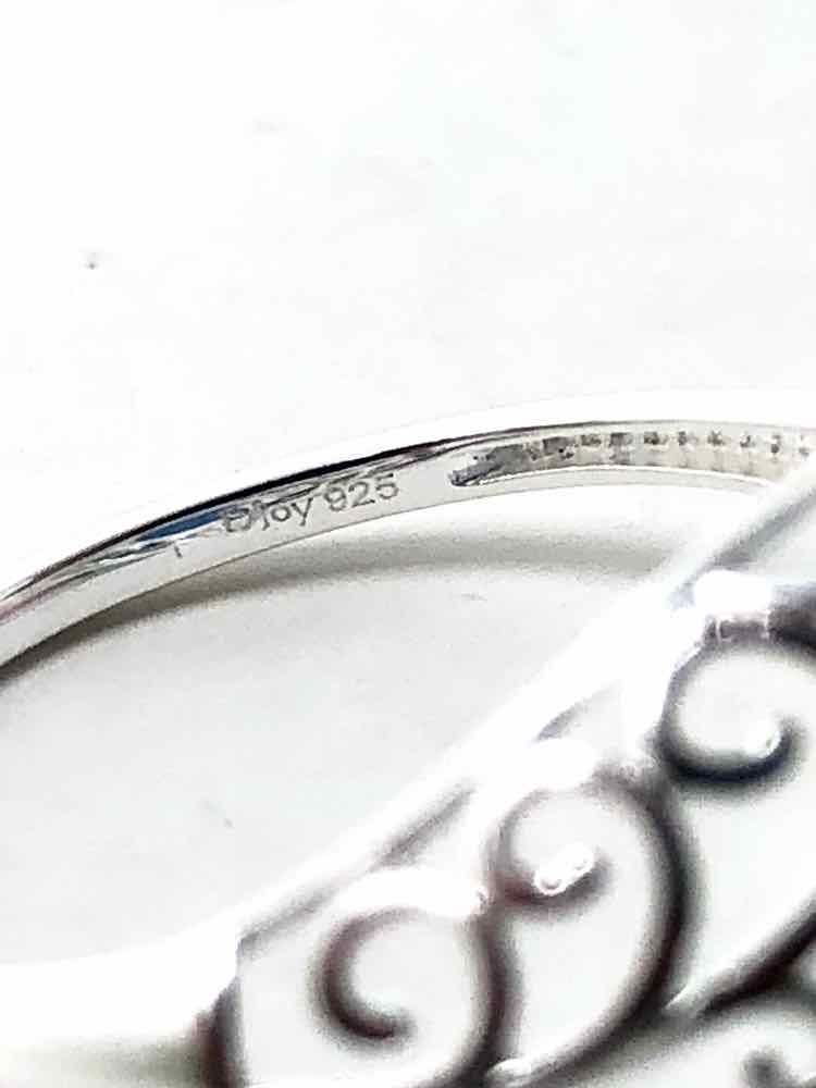 .925 Silver/Blue Solitaire Onyx Ring - Article Consignment