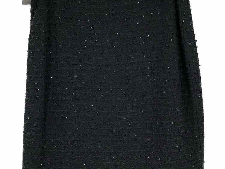 ST. JOHN COUTURE Size 10 Black Tweed pencil Skirt - Article Consignment