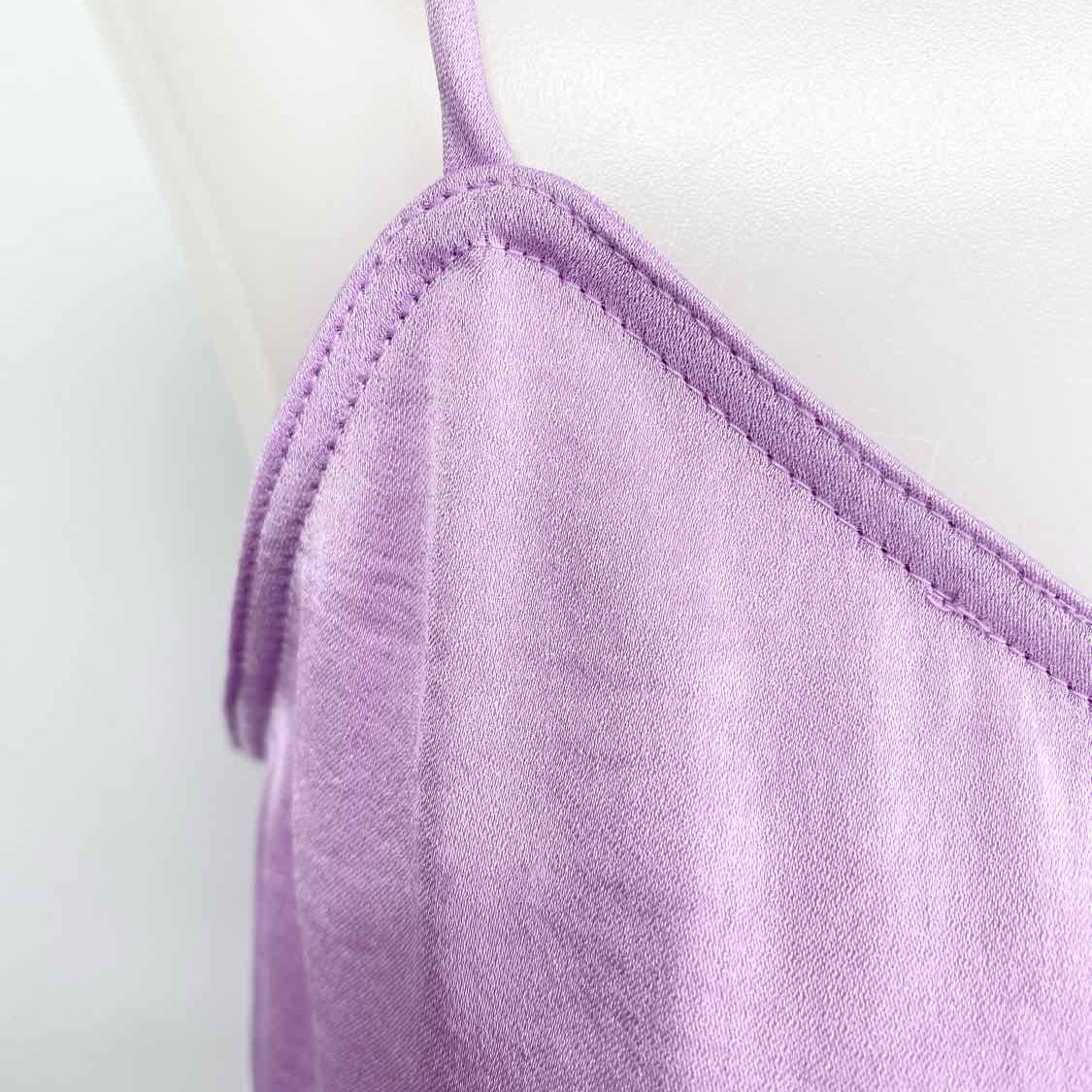 Vince Women's Purple Size M Spaghetti Strap Polyester Sleeveless
