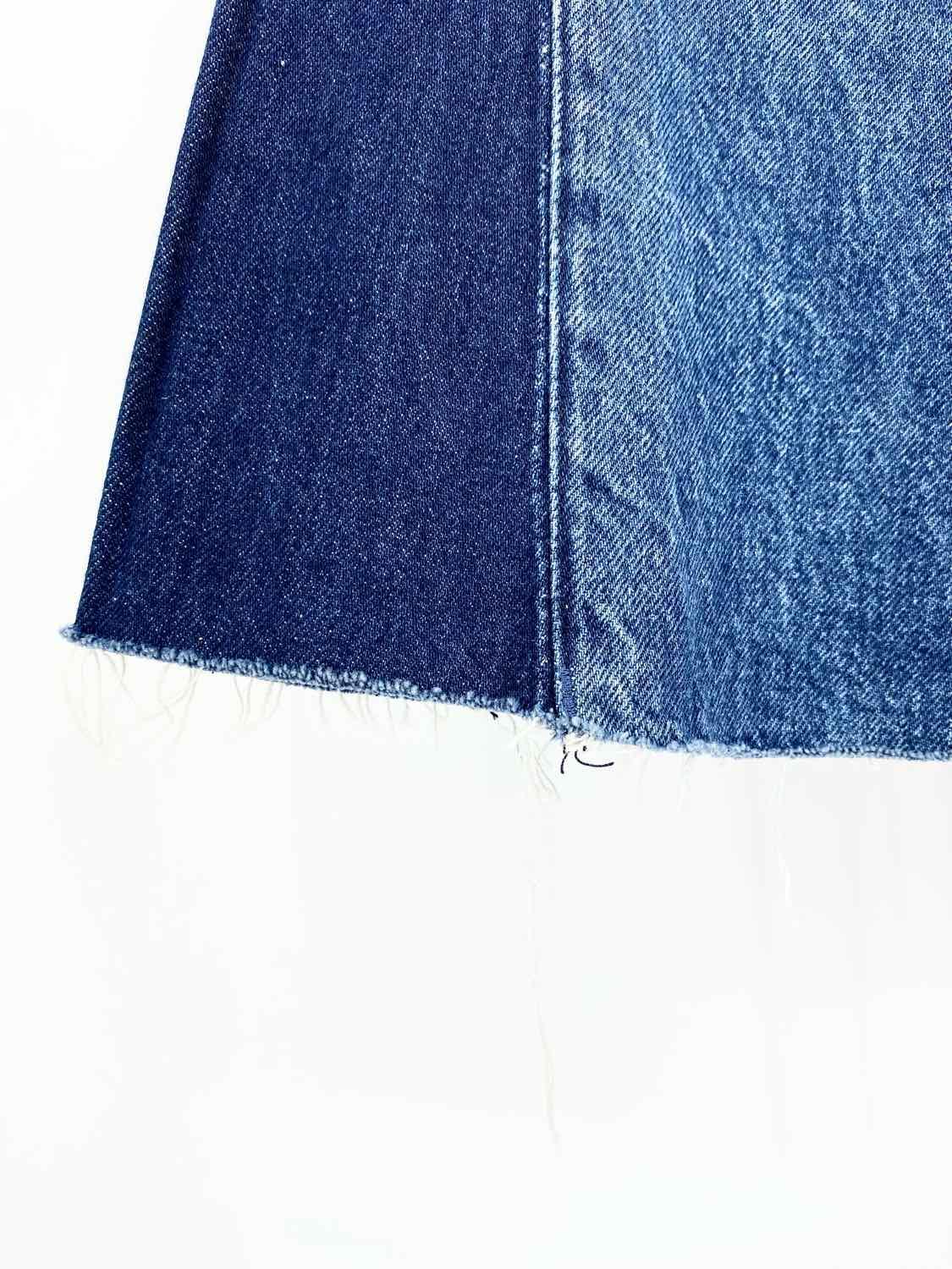 3x1 Women's Higher Ground Gusset Blue Flare Crop Button Fly Size 28/6 Jeans - Article Consignment